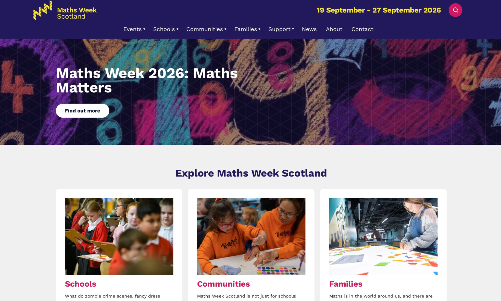 Maths Week Scotland campaign